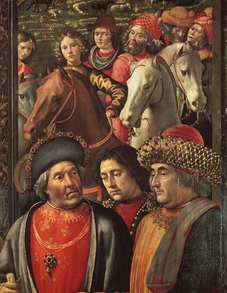 Domenicho Ghirlandaio Details of Anbetung der Konige oil painting image